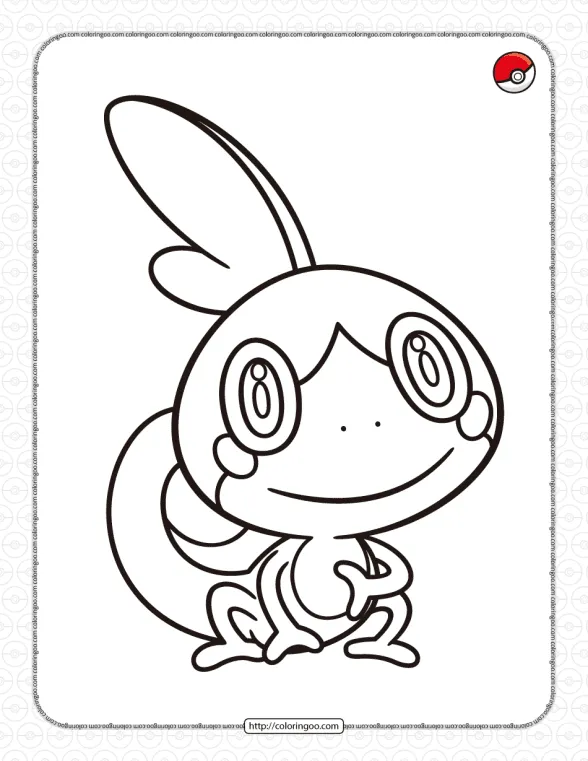 Pokemon Sobble Coloring Pages 1 pokemon sobble coloring pages