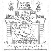 Santa Claus Brings Christmas Presents Coloring Page 154 santa claus brings christmas presents coloring page