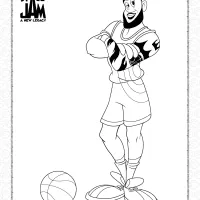 space jam 2 lebron james coloring pages
