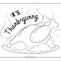 Thanksgiving Turkey on the Plate Coloring Page 21 thanksgiving turkey on the plate coloring page