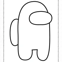 among us outline coloring page