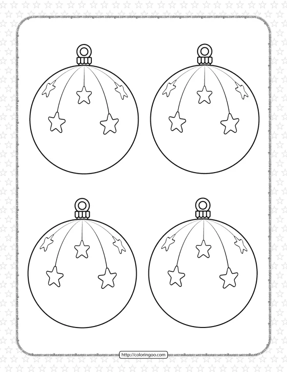 Christmas Ornaments Pdf Coloring Pages 1 christmas ornaments pdf coloring pages