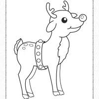 Cute Little Reindeer Coloring Pages for Christmas 109 cute little reindeer coloring pages for christmas