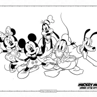 disney mickey and best friends coloring pages