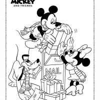 disney mickey and friends coloring pages