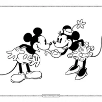 disney mickey and minnie mouse coloring pages