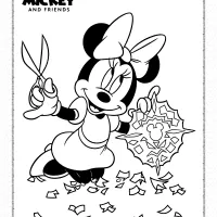 disney minnie mouse pdf coloring pages