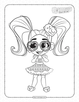 Fashion Doll Dee Dee Coloring Pages for Girls