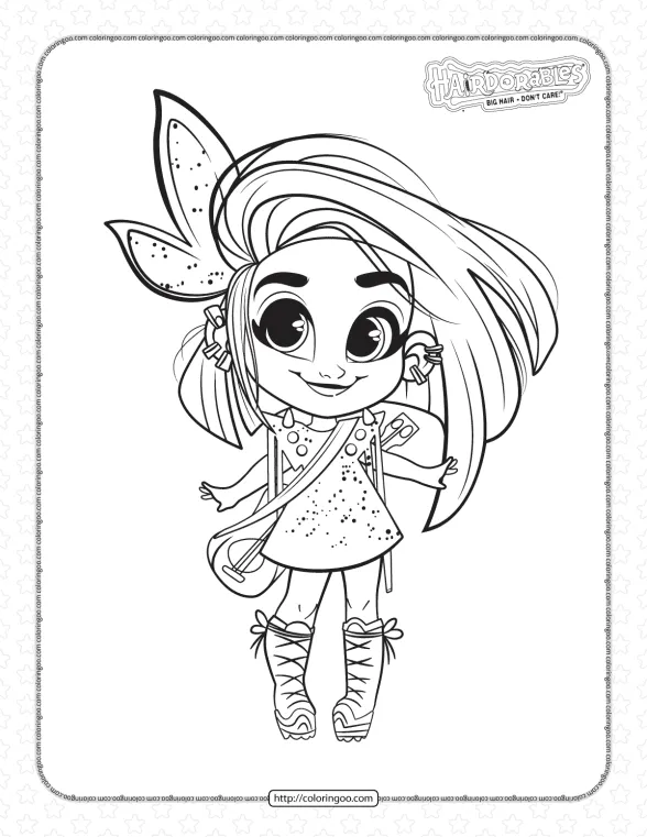 Fashion Doll Harmony Coloring Pages for Girls 1 fashion doll harmony coloring pages for girls