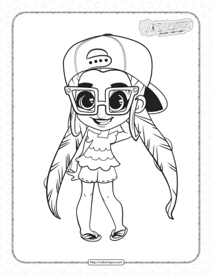 Fashion Doll Noah Coloring Pages for Girls