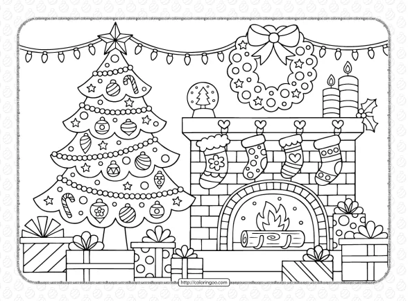 free printable christmas coloring pages