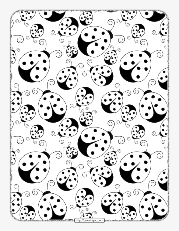 Free Printable Ladybugs Coloring Pages 1 free printable ladybugs coloring pages