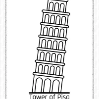 Free Tower of Pisa Coloring Pages 27 free tower of pisa coloring pages