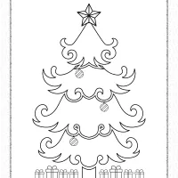 Gifts Under The Christmas Tree Coloring Page 110 gifts under the christmas tree coloring page