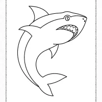 great white shark coloring pages