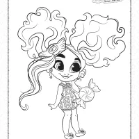 hairdorables dee dee fashion dolls coloring pages