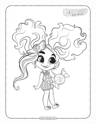 Hairdorables Dee Dee Fashion Dolls Coloring Pages