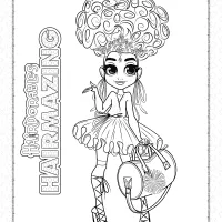 hairdorables hairmazing bella coloring pages