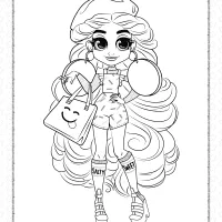 hairdorables hairmazing dee dee coloring pages