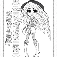 hairdorables hairmazing harmony coloring pages