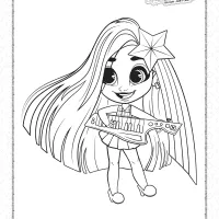 hairdorables harmony coloring pages