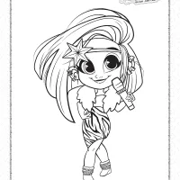 hairdorables harmony fashion dolls coloring pages