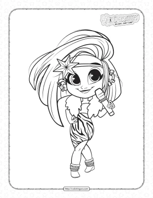 Hairdorables Harmony Fashion Dolls Coloring Pages