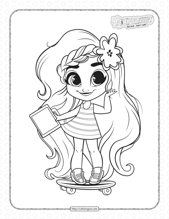 hairdorables noah fashion dolls coloring pages