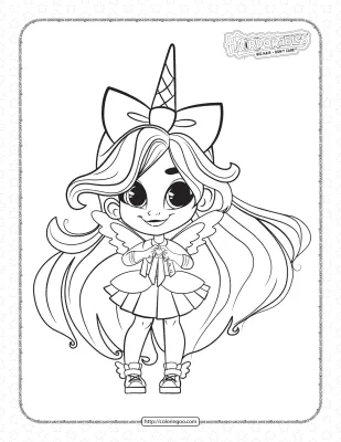 Hairdorables Willow Fashion Dolls Coloring Pages