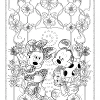 mickey and minnie mouse coloring pages for adults