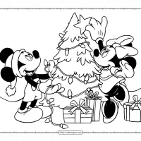 Mickey and Minnie Decorate The Christmas Tree