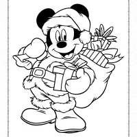 Mickey Mouse Santa Costume Coloring Pages 105 mickey mouse santa costume coloring pages