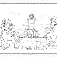 mlp a new generation maretime bay coloring page
