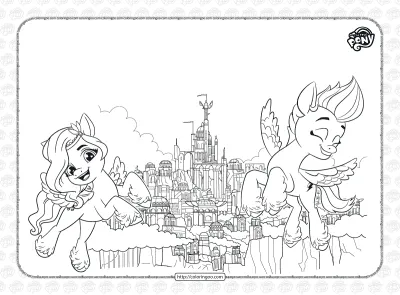 MLP A New Generation Zephyr Heights Coloring Page