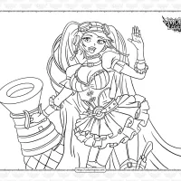 mobile legends game layla coloring page