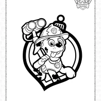 Paw Patrol Marshall Christmas Ornaments Coloring Page 94 paw patrol marshall christmas ornaments coloring page
