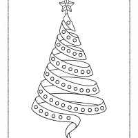 Ribbon Christmas Tree Coloring Pages 114 ribbon christmas tree coloring pages