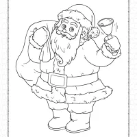 Santa Claus Ringing Bell Coloring Pages 151 santa claus ringing bell coloring pages