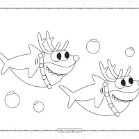 Santa Shark Pdf Christmas Coloring Pages 147 santa shark pdf christmas coloring pages