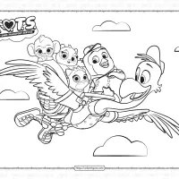 tiny ones transport service coloring pages