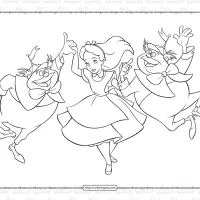 alice and the tweedies coloring page