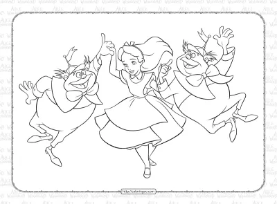 Alice and the Tweedies Coloring Page