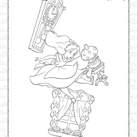 alice in wonderland coloring sheet