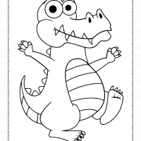 Alligator Coloring Page 17 alligator coloring pages