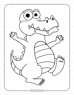 Alligator Coloring Page