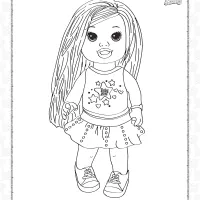 baby alive dolls style christina coloring page