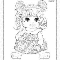 baby alive snackin sara coloring pages