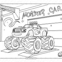 blaze and the monster machines coloring pages