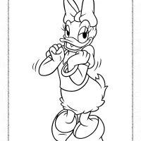 daisy duck coloring pages for girls