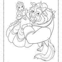 Dance of Beauty and the Beast Coloring Page 19 dance of beauty and the beast coloring page